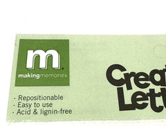 Making Memories Chunky 1 1/4″ Creative Letters Gold 23072 Alphabet Scrapbook NEW