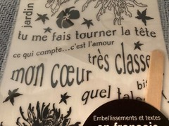 Flowers and French language words & phrases Rubons- Rouge de garance