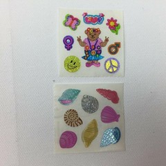 Vintage Holographic Sticker Sheets Animals Hearts Cars Dolphins Fun Variety Pack