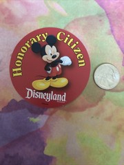 Disneyland Mickey Mouse Honorary Citizen Sticker X 1 – Very Rare and New.