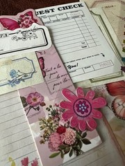 #742 – RANDOM 15 PCS VINTAGE FLORAL SCRAPBOOK JUNK JOURNAL KIT / LOT