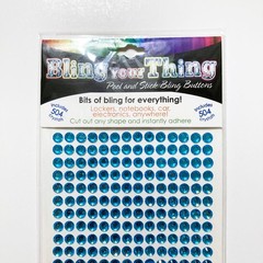 Blue Gem Stickers 5mm Scrapbook Embellishments Rhinestone 3D Bling Your Thing