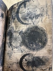 Romantic Universe Moon Stars Witchy Scrapbook Journal Paper Book Pet Stickers