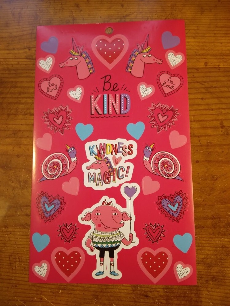 Happy Valentine Love Hearts Unicorn Stickers for your Planner 269719