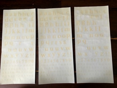 Lot of Alphabet Letter Number Scrapbooking Sticker Sheets -Some letters missing