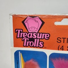 VINTAGE 1992 TREASURE TROLLS 36 STICKERS TOTAL NEW IN PACKAGE ACE NOVELTY