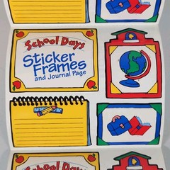 Vintage Frances Meyer School Day Frames Sticker Roll Lot of 44 Sheets – READ