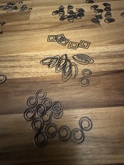 Stampin’ Up Hodgepodge Hardware Pewter Embellishment Kit Used Pics Of Remaining