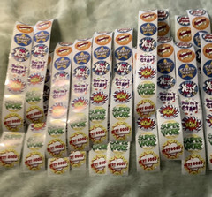Teacher Kids Reward 1” Round Animal Stickers 8 Designs Brand New Lot of 160 #*