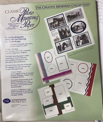 CM019 – CREATIVE MEMORIES PHOTO MOUNTING PAPER – CLASSIC – 34 SHEETS – 10×12