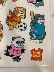 Vintage NOS 1980s Hallmark Ambassador Shirt Tales Stickers