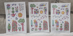 Vintage Current Inc. «The Hearth Of Friendship» 90’s Sticker Sheet Garden Flower