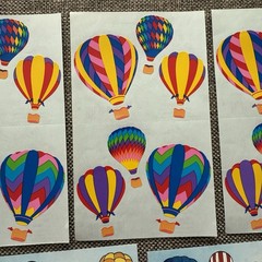 Vintage Mrs. Grossman’s Hot Air Balloons Sticker Sheet Style + AGC Sheets Read