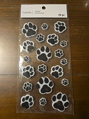 Recollections ANIMAL PAWPRINTS Scrapbooking Stickers