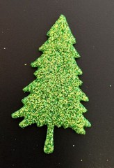Woodland Die Cuts * Mini Trees * Set of 24 * Cardstock, Glitter Foam or Glitter