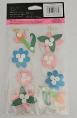 Provo Craft Stand-outs Paper Sculpture Stickers-Funky Floral Border, NIP