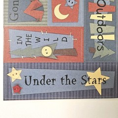 Pebbles Inc Camping Sampler Cardstock Stickers SnipIt Words Titles Quotes