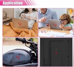 Stylish Love Heart Cross Sticker – 6.3×4.13» Vinyl Decal for Personalization