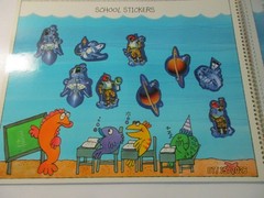 Vintage 1980’s Sticker Albums Books Lot Of 7 SW, GI Joe, Care Bears, Puffy, CP