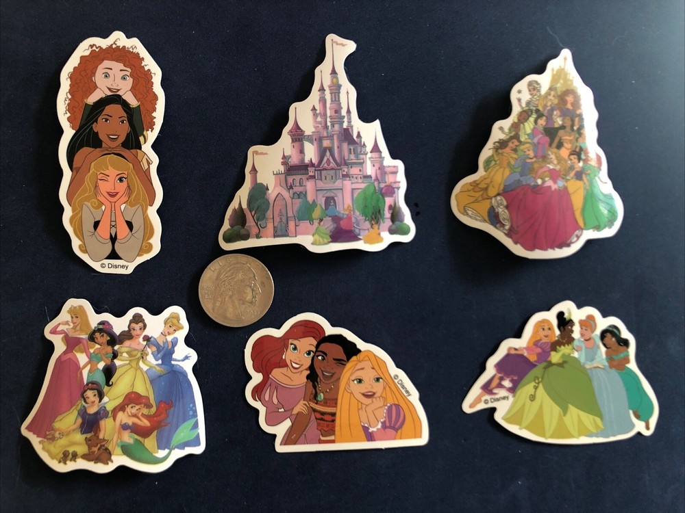 Disney Stickers – Lot of 6 – Disney Princesses