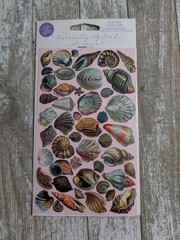 9 Pkgs John Grossman Naturally Gifted Stickers Shells Butterflies Flowers Sealed