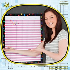 12 Pcs 17″x 22″ Incentive Chart Multicolor Laminated Dry Erase Reward Chores …