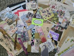 HUGE LOT Junk Journal Supplies Embellishment 1,000+ Pieces Vintage & Modern 6lbs