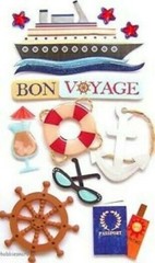CRUISE Ship Tropical Vacation Relaxation Passport Cocktail Jolee’s Stickers
