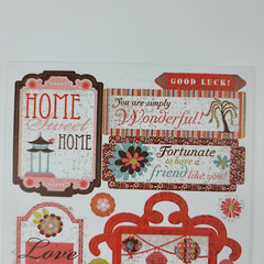 3 Basic Grey Konnichiwa Sticker Sheets Asian Kawaii Home Sweet Home Love Friend