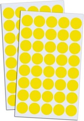 2000 Yellow 3/4″ Round Dot Labels Sticky Paper Circles for Office & Craft