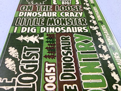 Reminisce Din-O-Rama Dinosaur Cardstock Stickers 12″ Scrapbooking 2 Sheets