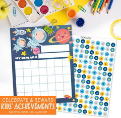 Star Sticker Chart for Kids Behavior -25 Toddler Sticker Reward Chart Incentives