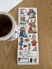 Vintage Penny Black Stickeroos Best Friends Sticker ROLL, Stickers Friendship