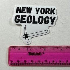 Diecut Sticker New York State Geology Geological Hammer Geologist Earth Science