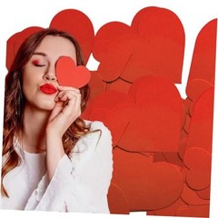 50 Pcs Heart Cutouts Paper 4 Inch and 2 Inch Valentine’s Day Cut Outs Table