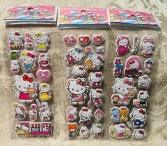 Retro Vintage Look Hello Kitty 3D Bubble Puffy Stickers 3 sets (#8)