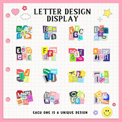 362 Pcs Waterproof Vinyl Alphabet Stickers for Scrapbooking and Decor