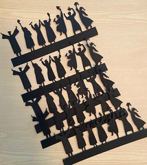 5 GRADS cardstock paper die cut embellishments scrapbook / card making