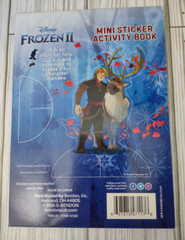 Frozen 2 Mini Sticker Activity Book 100 Stickers Miniature Disney Bendon Kids 7″