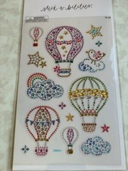 STICKABILITIES THE PAPER STUDIO EPOXY HOT AIR BALLOONS 14 PCS