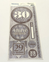 Milestones Reminisce Self-Adhesive Die Cut Stickers 30 Birthday Party MS103 NEW