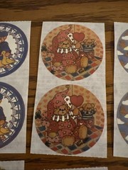 Vintage Stickers Lucy Rigg Teddy Bears Lot Of 18 Stickers