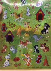 50 Count DOGS Laser Stickers Shiny, BRAND NEW