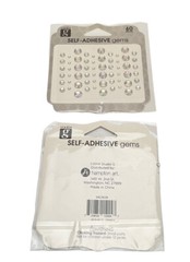 Studio G Lot Self-Adhesive Gems For Crafts Scrapbooking Red Yellow Clear