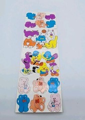 Vintage Amav Stickers 80s 90s Animal Cats Squirrels Birds Bears Sticker 24 Pcs