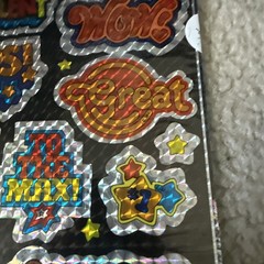 Vintage Stickers Mark 1, Chrome Prism, RARE
