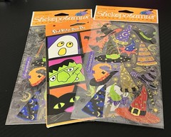 Stickopotamus Stickety-Do-Da Halloween Witch & Wizard Hats Stickers 3 Pack +READ