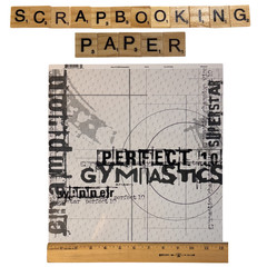 BIG Gymnastics Dance Scrapbook Lot Papers Stickers Borders Titles Craft Supplies