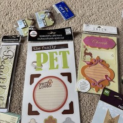Lot Of 12 Packs Of Scrapbook Embellishments New In Package