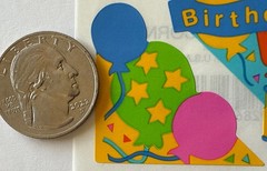 BIRTHDAY PHOTO CORNERS Stickers(5pc)Frances Meyer…Party…Celebration…Card Making…